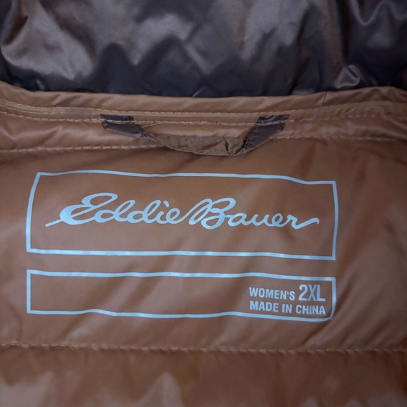 EDDIE BAUER Cirruslite Down Packable Puffer Jacket Copper 2XL - Picture 9 of 13